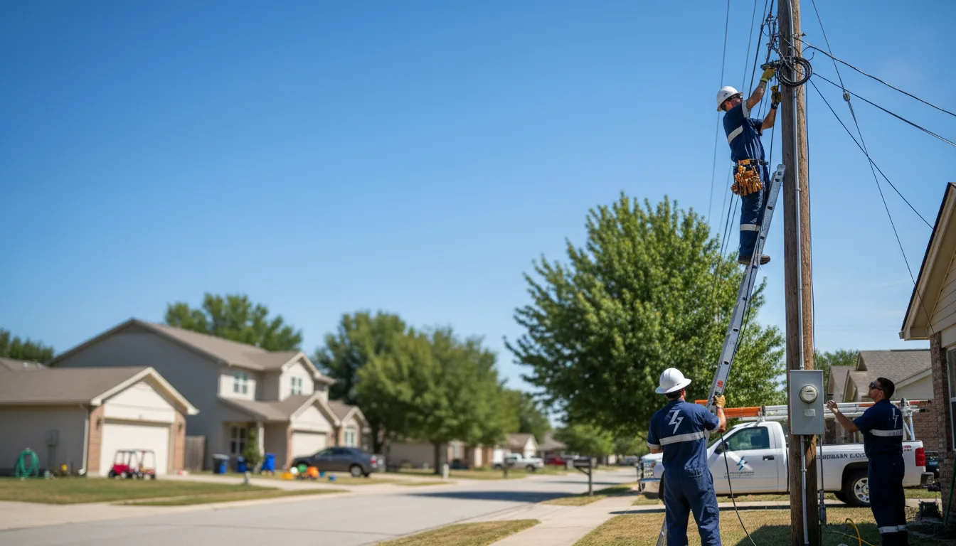 Residential electrician providing installation services in Webster, WI